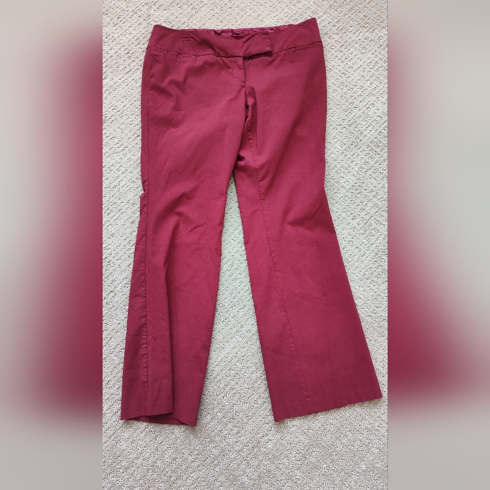 Studio By Torrid Deep Red Flare Pants